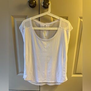 Fabletics white workout top